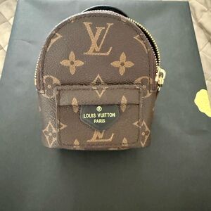 Louis Vuitton Brown and Tan Monogram Backpack Wristlet